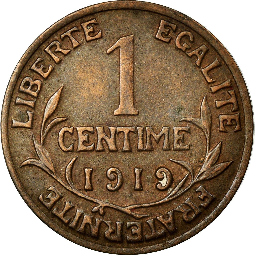 Moneta, Francia, Dupuis, Centime, 1919, BB+, Bronzo, KM:840, Gadoury:90