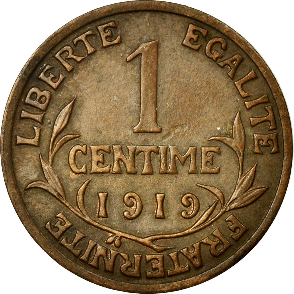 Moneta, Francia, Dupuis, Centime, 1919, BB, Bronzo, KM:840, Gadoury:90