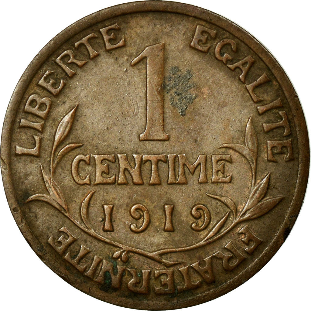Coin, France, Dupuis, Centime, 1919, EF(40-45), Bronze, KM:840, Gadoury:90