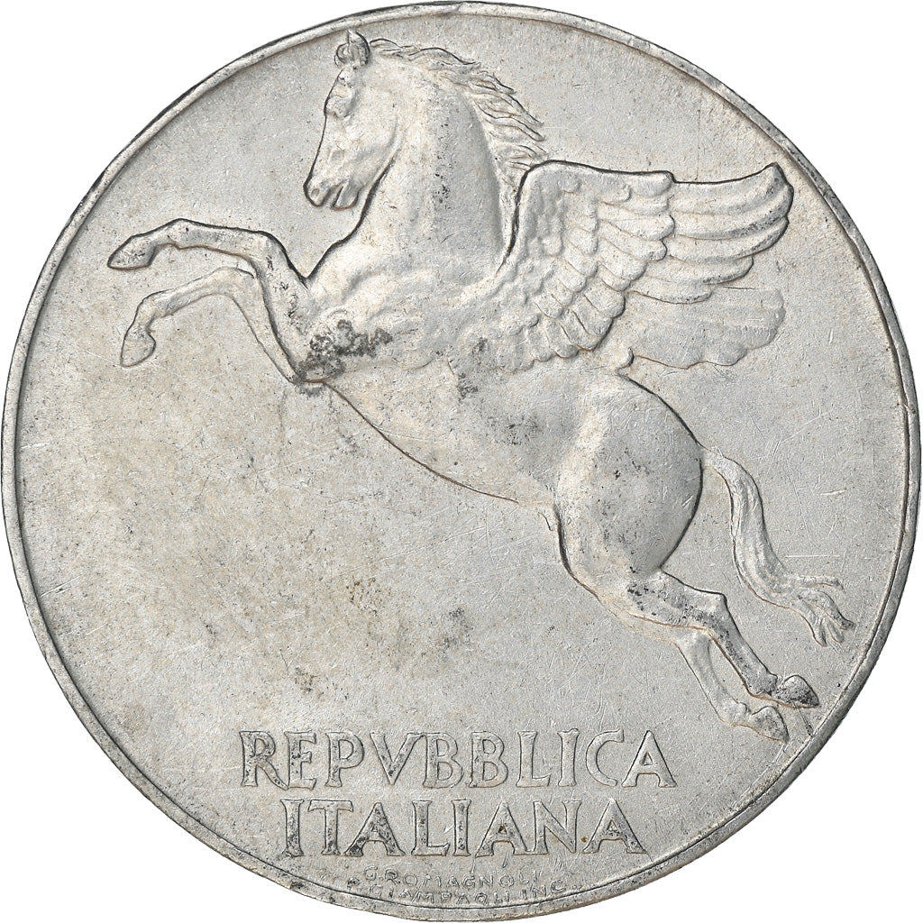 Moneta, Włochy, 10 Lire, 1950, Rome, EF(40-45), Aluminium, KM:90