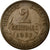 Moneta, Francja, Dupuis, 2 Centimes, 1911, EF(40-45), Bronze, KM:841