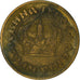 Moneta, Jugosławia, Petar II, Dinar, 1938, VF(30-35), Aluminium-Brąz, KM:19