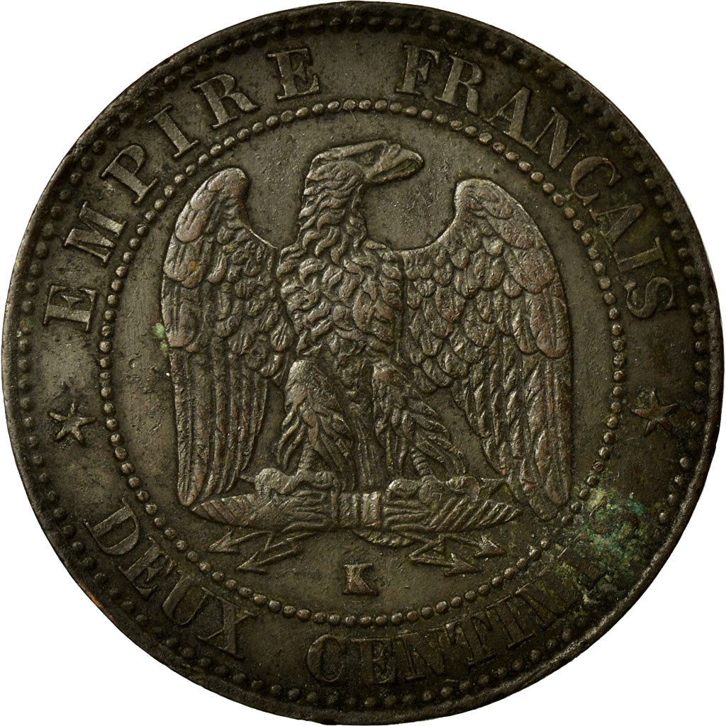 Coin, France, Napoleon III, Napoléon III, 2 Centimes, 1862, Bordeaux
