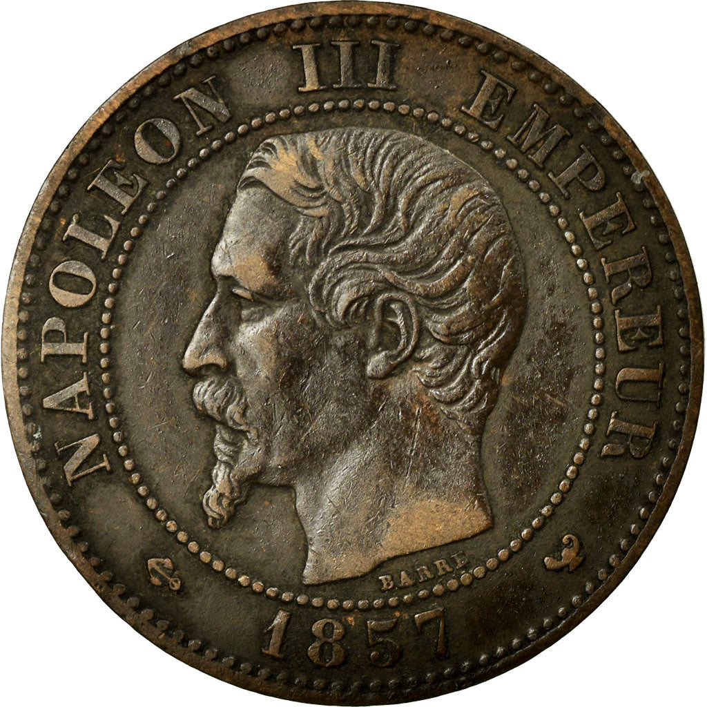 Moneta, Francia, Napoleon III, Napoléon III, 2 Centimes, 1857, Lille, BB+