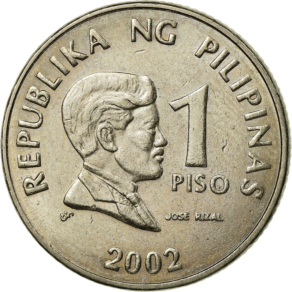 Münze, Philippinen, Piso, 2002, SS, Copper-nickel, KM:269