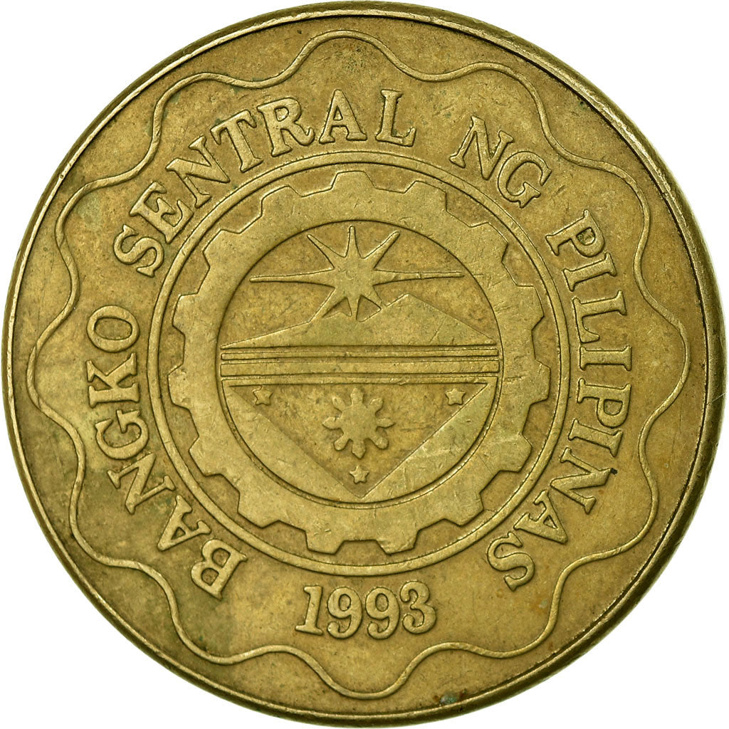 Coin, Philippines, 5 Piso, 1998, EF(40-45), Nickel-brass, KM:272