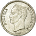 Moeda, Venezuela, 25 Centimos, 1954, EF(40-45), Prata, KM:35