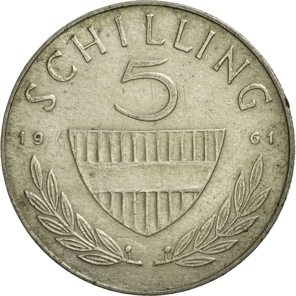 Coin, Austria, 5 Schilling, 1961, MS(60-62), Silver, KM:2889