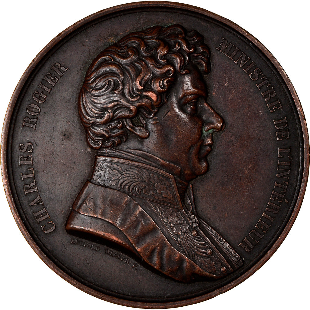 Belgique, Médaille, Charles Rogier, Premier Ministre, Politics, Society, War