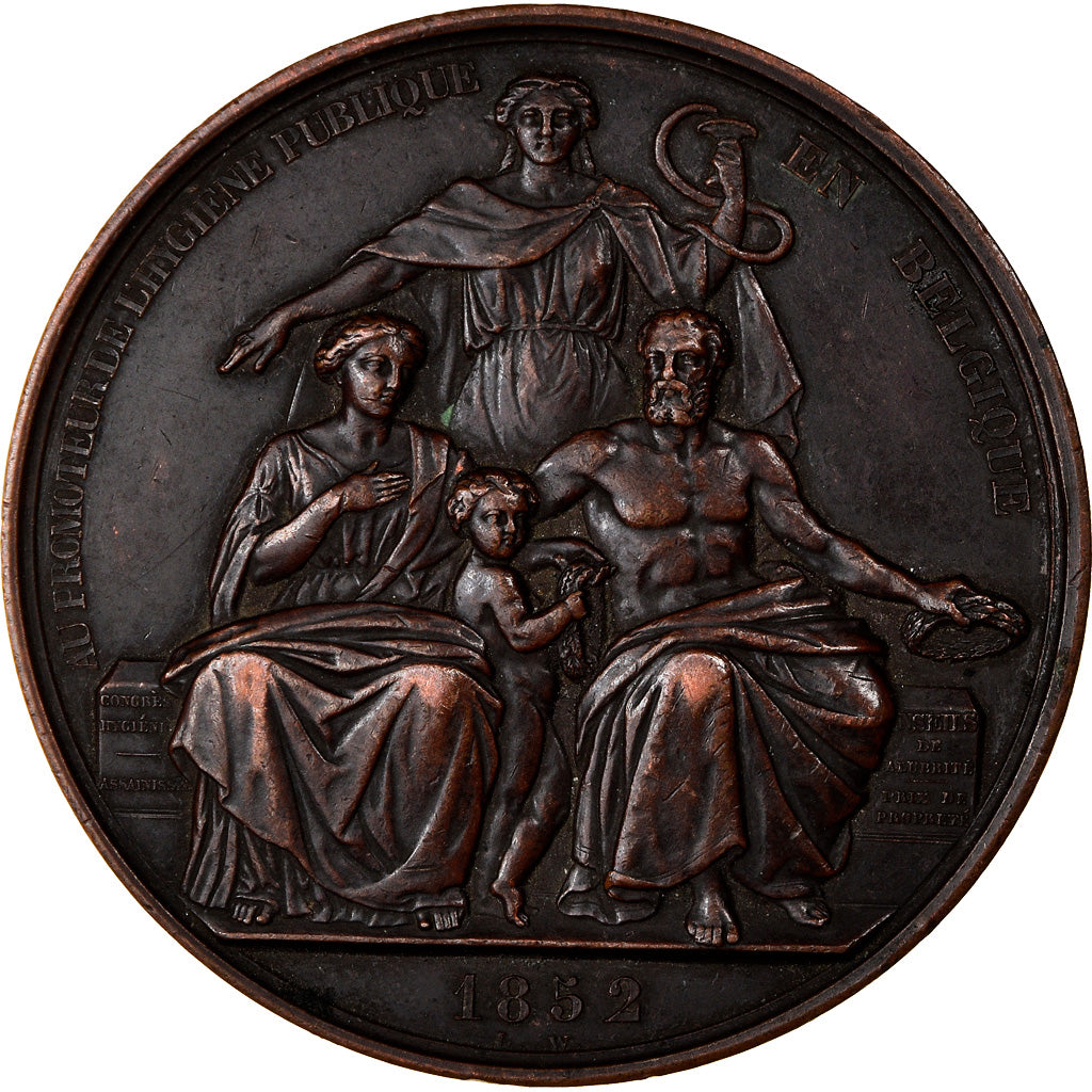 Belgique, Médaille, Charles Rogier, Premier Ministre, Politics, Society, War