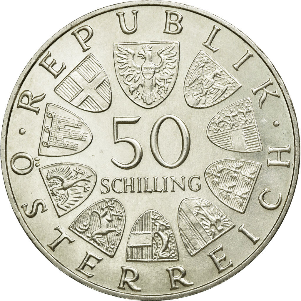 Coin, Austria, 50 Schilling, 1971, MS(60-62), Silver, KM:2911
