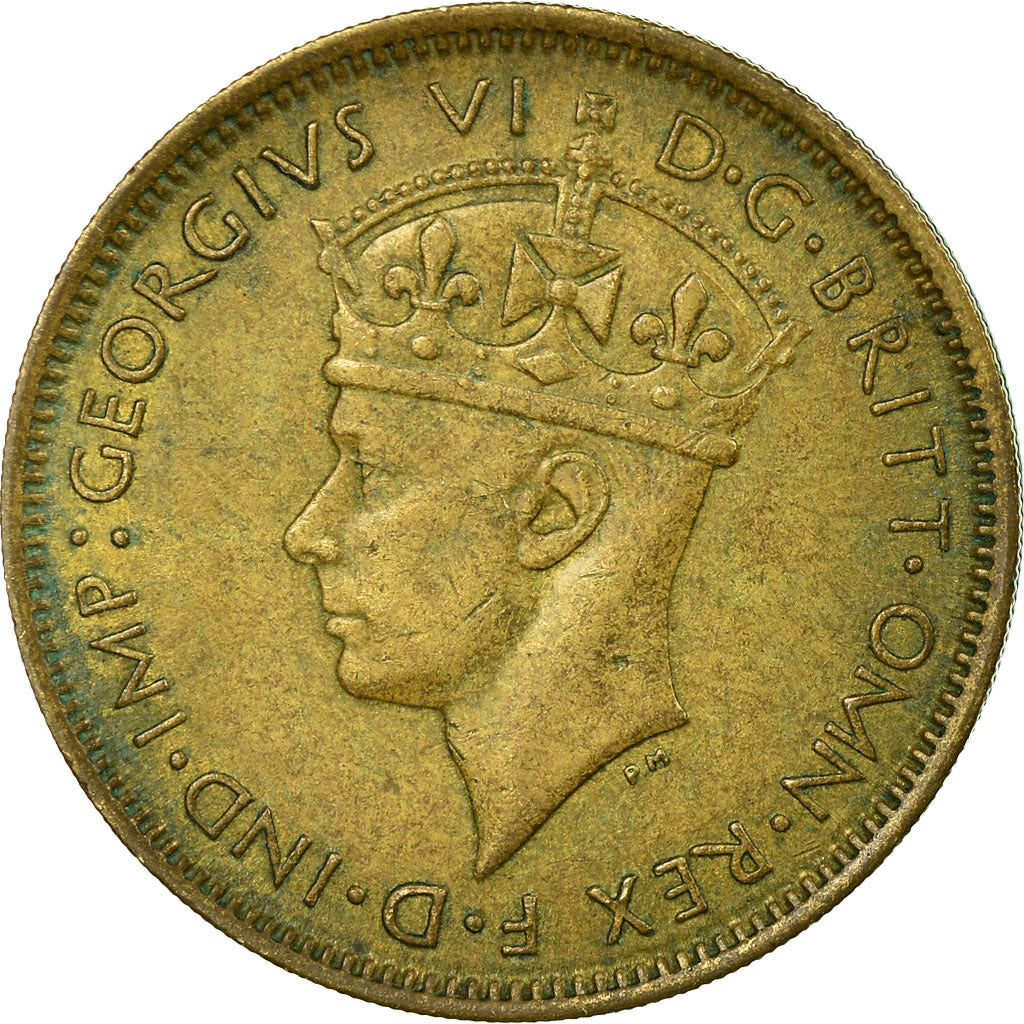 Munten, BRITS WEST AFRIKA, George VI, Shilling, 1947, ZF, Nickel-brass, KM:23