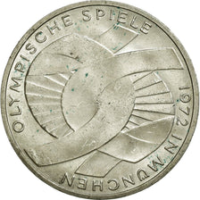Coin, GERMANY - FEDERAL REPUBLIC, 10 Mark, 1972, Stuttgart, AU(55-58), Silver