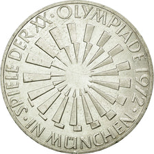 Coin, GERMANY - FEDERAL REPUBLIC, 10 Mark, 1972, Karlsruhe, AU(55-58), Silver