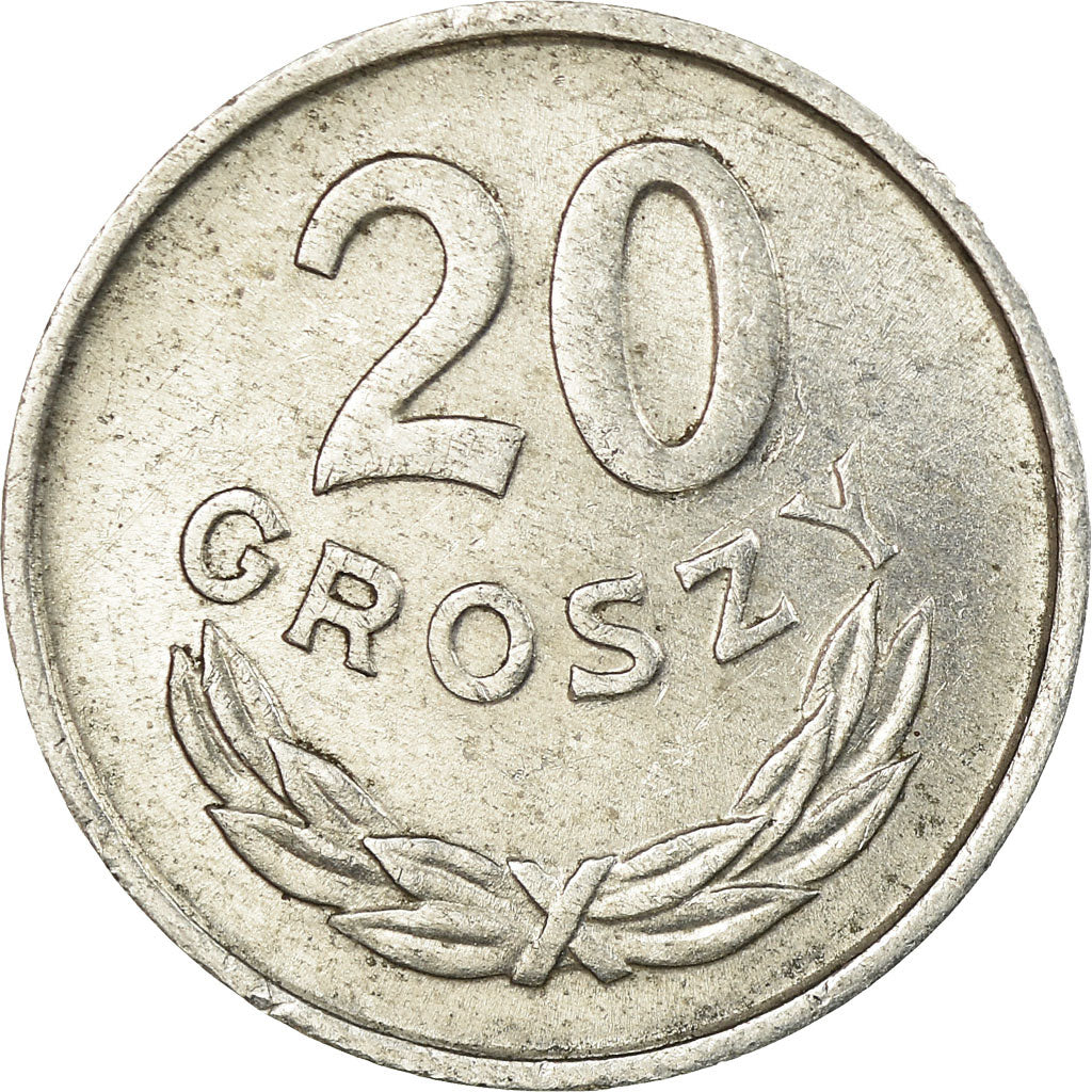 Moneta, Polonia, 20 Groszy, 1966, Warsaw, BB, Alluminio, KM:A47