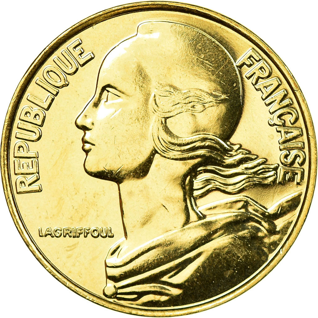 Munten, Frankrijk, Marianne, 20 Centimes, 2000, Paris, FDC, Aluminum-Bronze