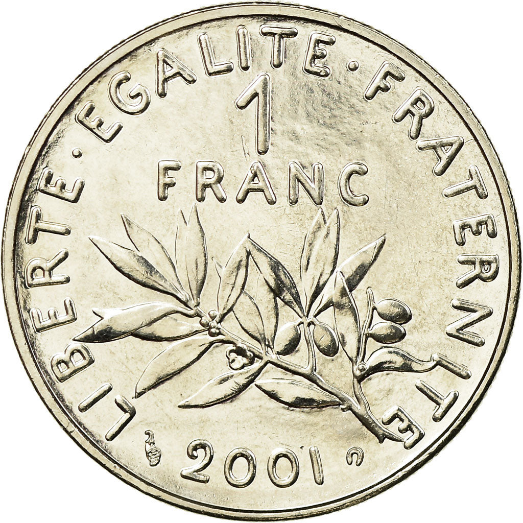 Munten, Frankrijk, Semeuse, Franc, 2001, Paris, FDC, Nickel, KM:925.2