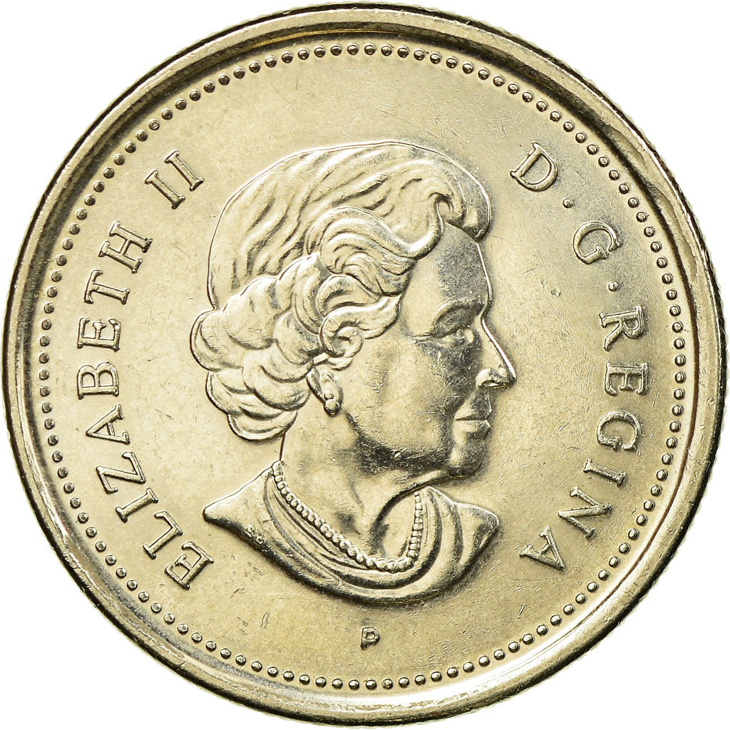 Moneda, Canadá, Elizabeth II, 25 Cents, 2004, Royal Canadian Mint, MBC, Níquel