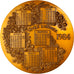 France, Medal, Calendrier, Vivez l'Année avec les Fleurs, 1984, MS(64), Gilt