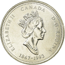 Coin, Canada, Elizabeth II, Newfounland, 25 Cents, 1992, Royal Canadian Mint