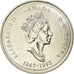 Moeda, Canadá, Elizabeth II, Newfounland, 25 Cents, 1992, Royal Canadian Mint
