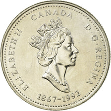 Moneda, Canadá, Elizabeth II, Alberta, 25 Cents, 1992, Royal Canadian Mint