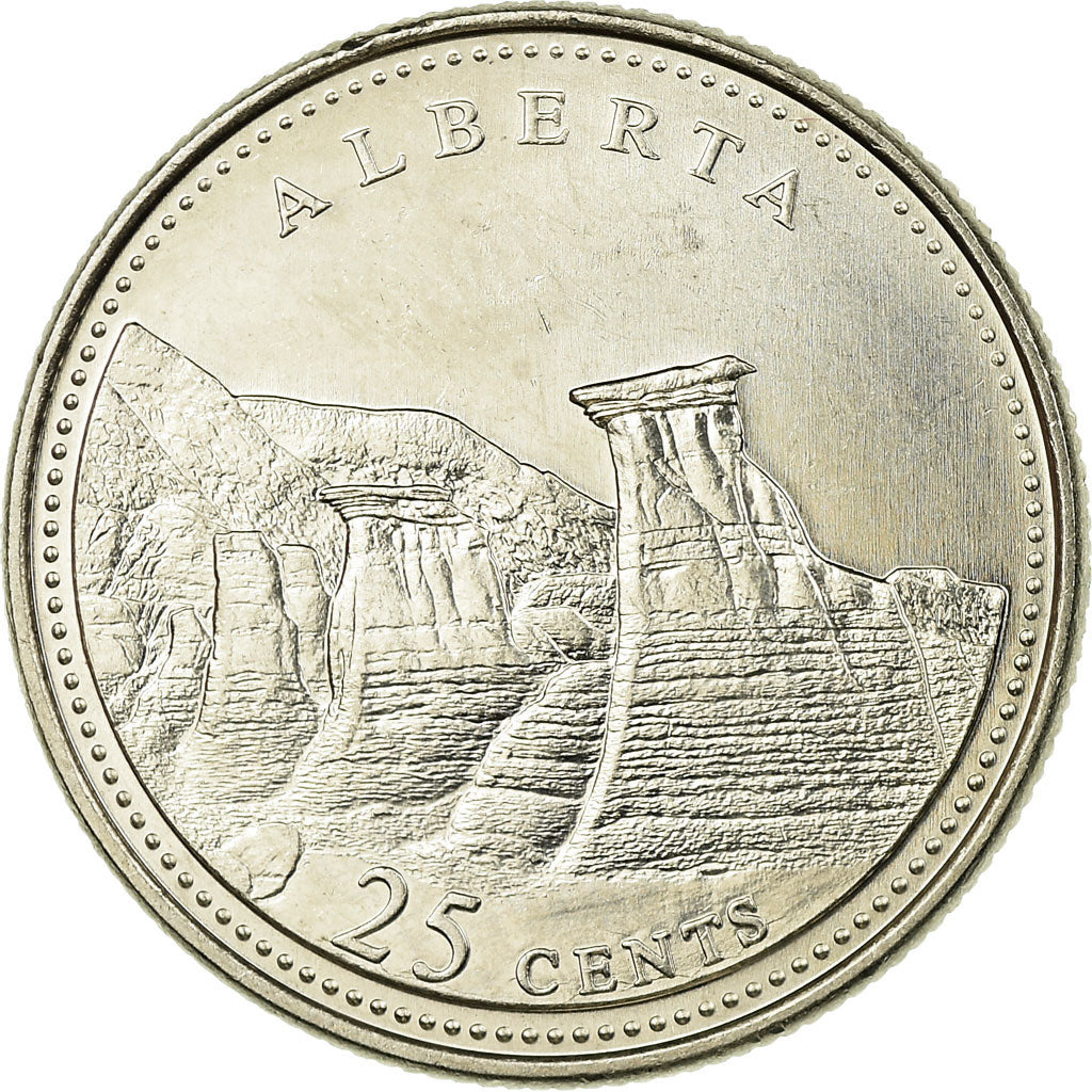Coin, Canada, Elizabeth II, Alberta, 25 Cents, 1992, Royal Canadian Mint