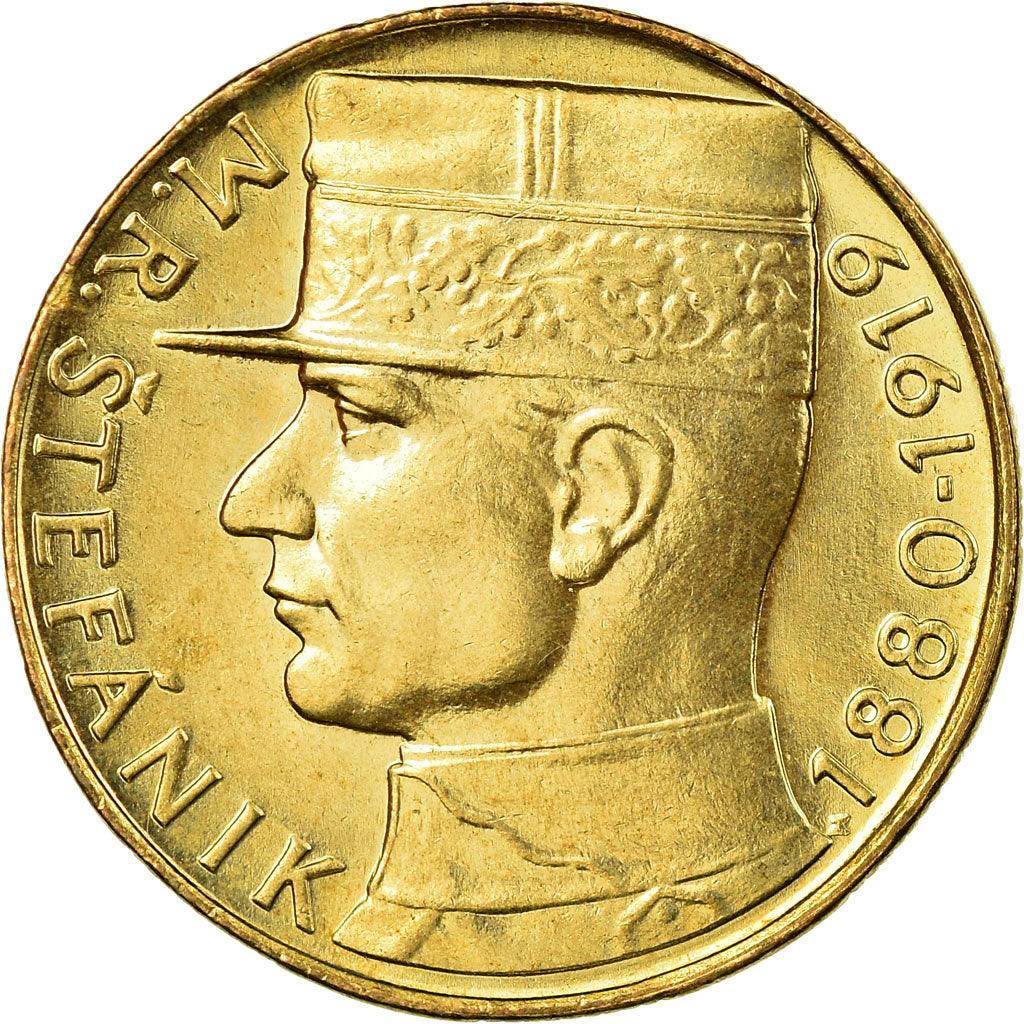 Coin, Czechoslovakia, 10 Korun, 1991, AU(55-58), Nickel-Bronze, KM:153