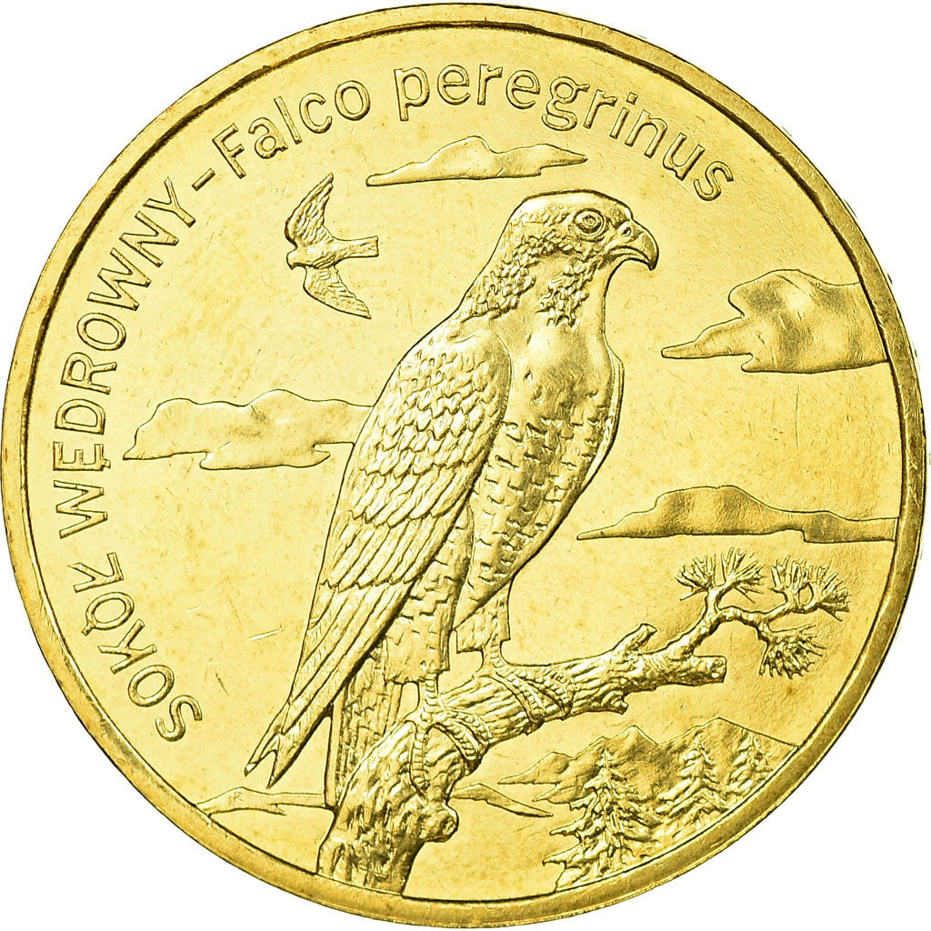 Coin, Poland, 2 Zlote, 2008, Warsaw, AU(55-58), Brass, KM:627