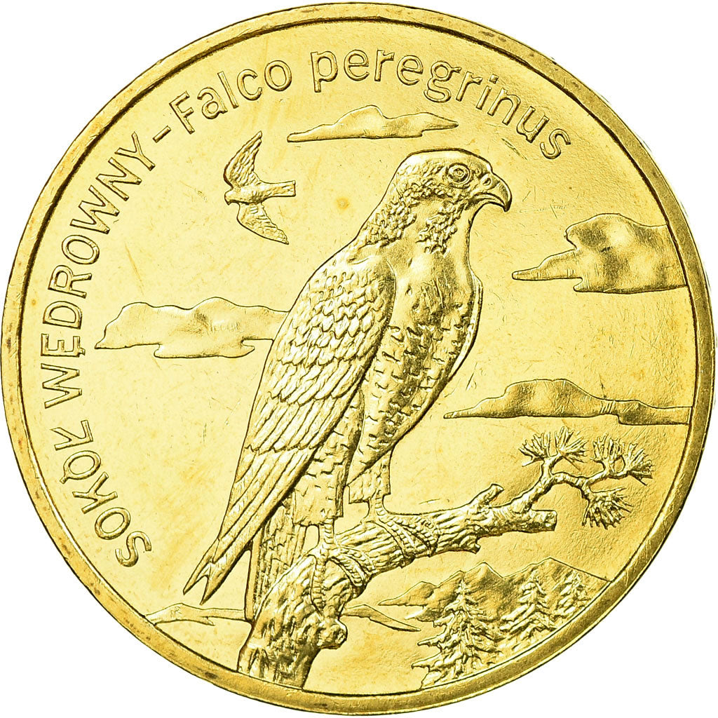 Münze, Polen, 2 Zlote, 2008, Warsaw, VZ, Messing, KM:627