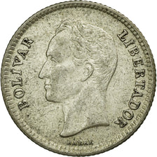 Moneda, Venezuela, 25 Centimos, 1954, MBC, Plata, KM:35