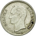Coin, Venezuela, 25 Centimos, 1954, EF(40-45), Silver, KM:35