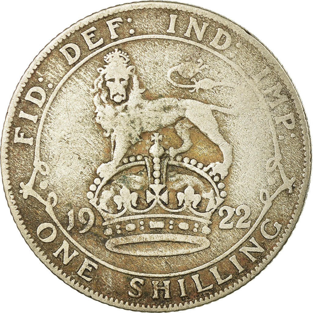 Münze, Großbritannien, George V, Shilling, 1922, SGE+, Silber, KM:816a