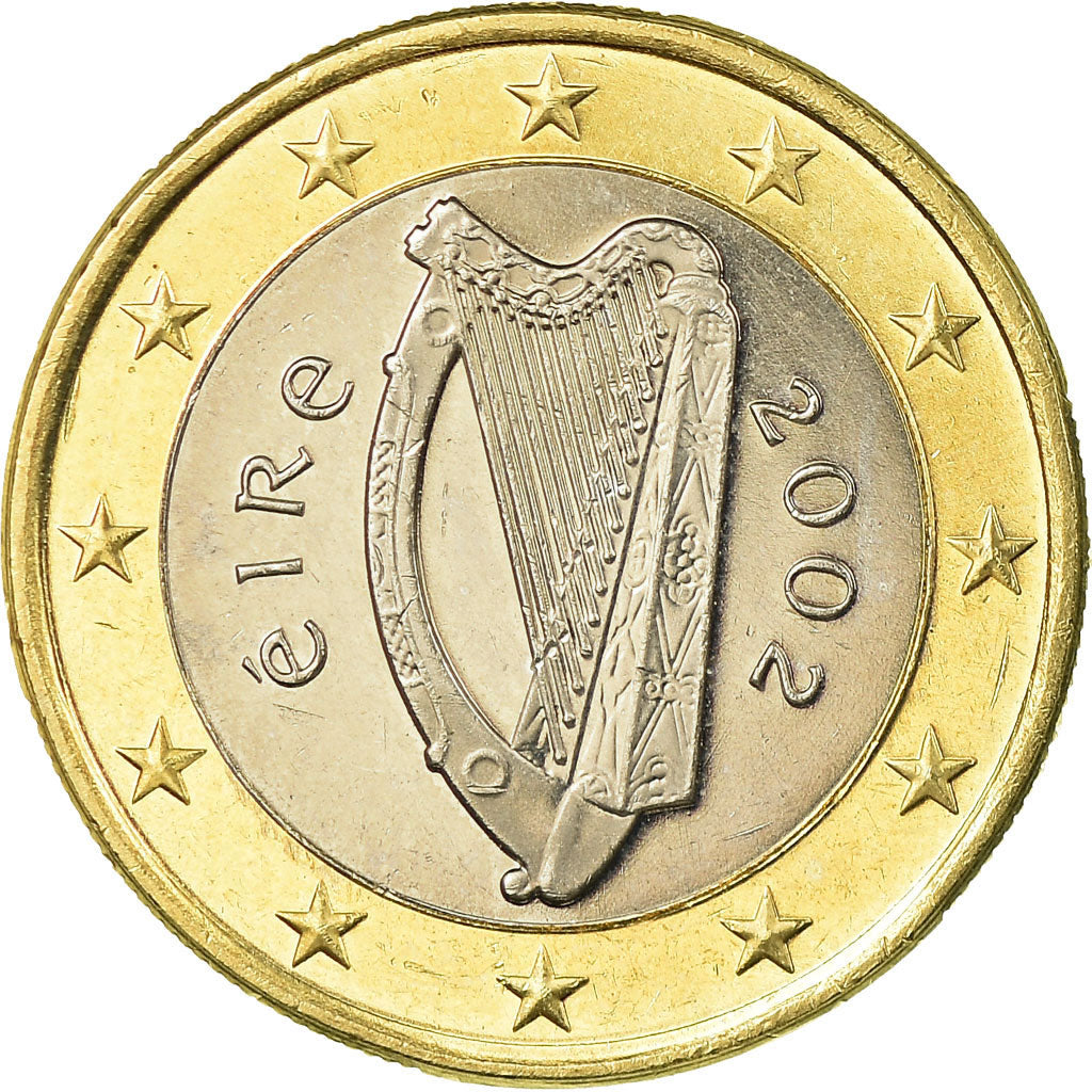 IRELAND REPUBLIC, Euro, 2002, MS(63), Bi-Metallic, KM:38