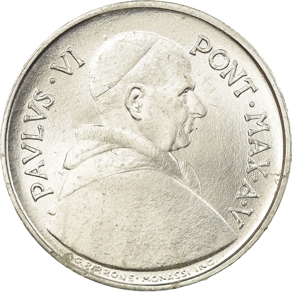 Monnaie, Cité du Vatican, Paul VI, 5 Lire, 1967, SPL, Aluminium, KM:94