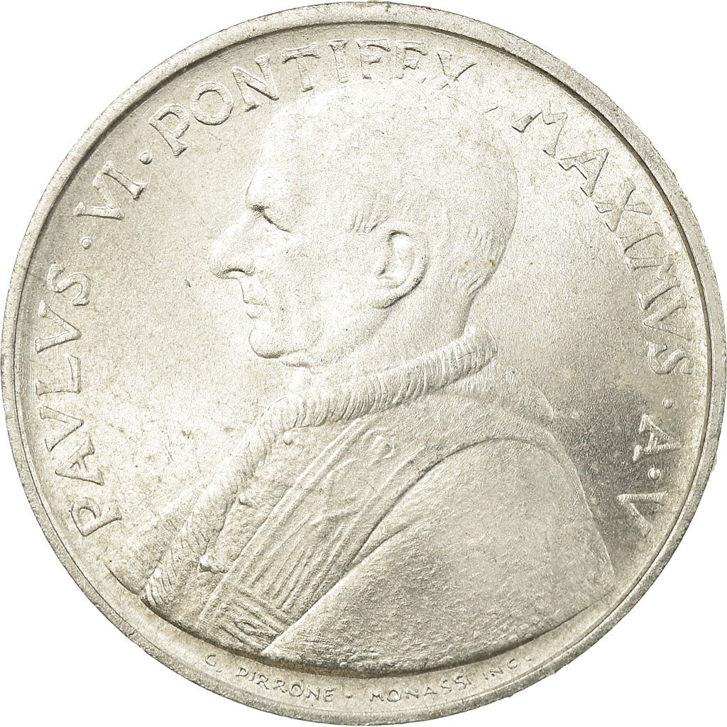 Monnaie, Cité du Vatican, Paul VI, 10 Lire, 1967, SPL, Aluminium, KM:95