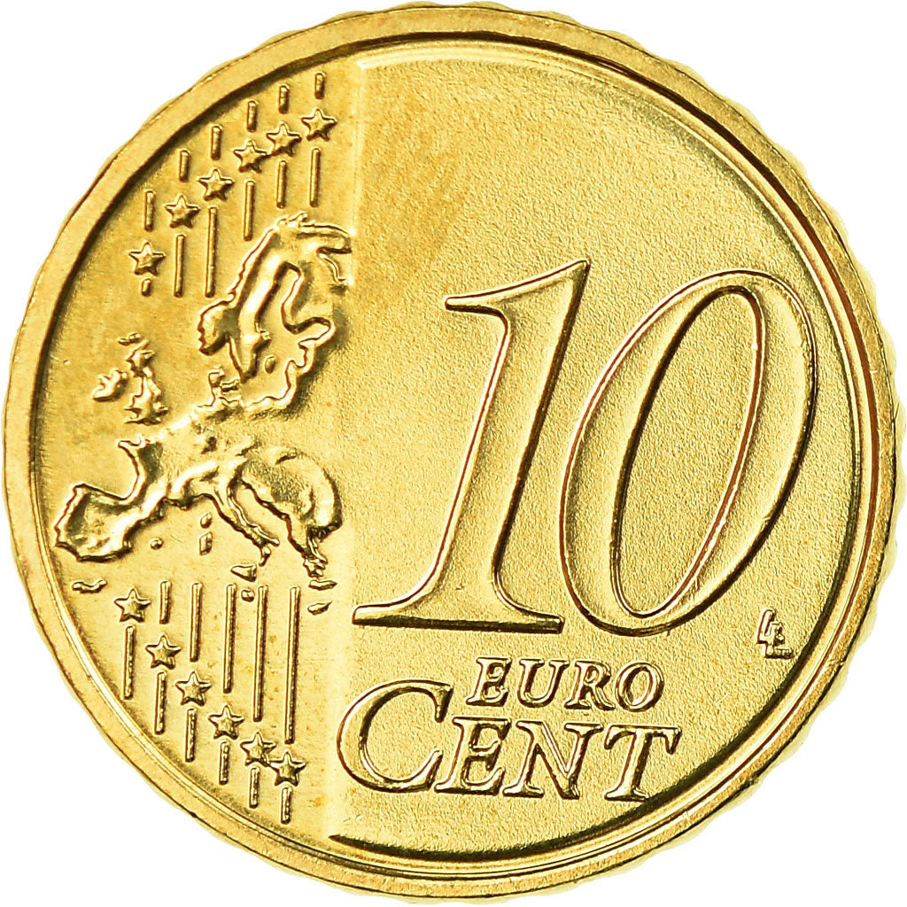 Letland, 10 Euro Cent, 2014, UNC-, Tin