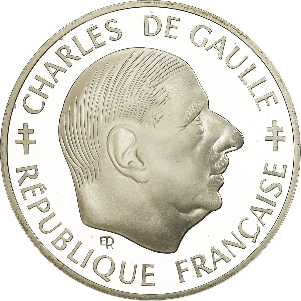 Munten, Frankrijk, Charles de Gaulle, Franc, 1988, Paris, Proof, FDC, Zilver