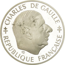 Monnaie, France, Charles de Gaulle, Franc, 1988, Paris, Proof, FDC, Argent