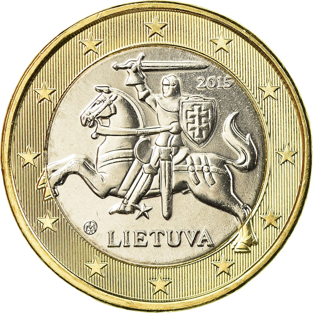 Lithuania, Euro, 2015, SPL, Bi-Metallic