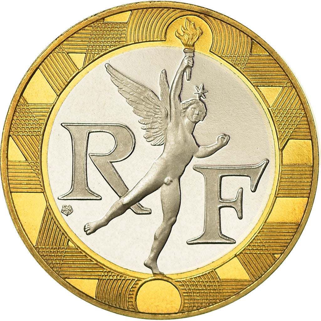 Moneda, Francia, Génie, 10 Francs, 1996, Paris, Proof, FDC, Aluminio - bronce