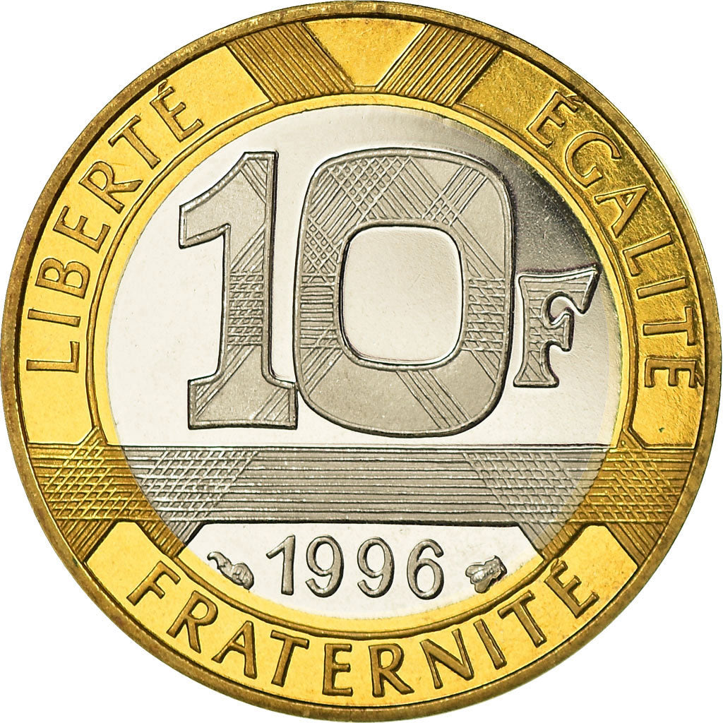 Moneda, Francia, Génie, 10 Francs, 1996, Paris, Proof, FDC, Aluminio - bronce