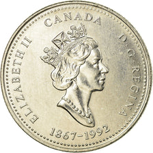 Coin, Canada, Elizabeth II, Manitoba, 25 Cents, 1992, Royal Canadian Mint