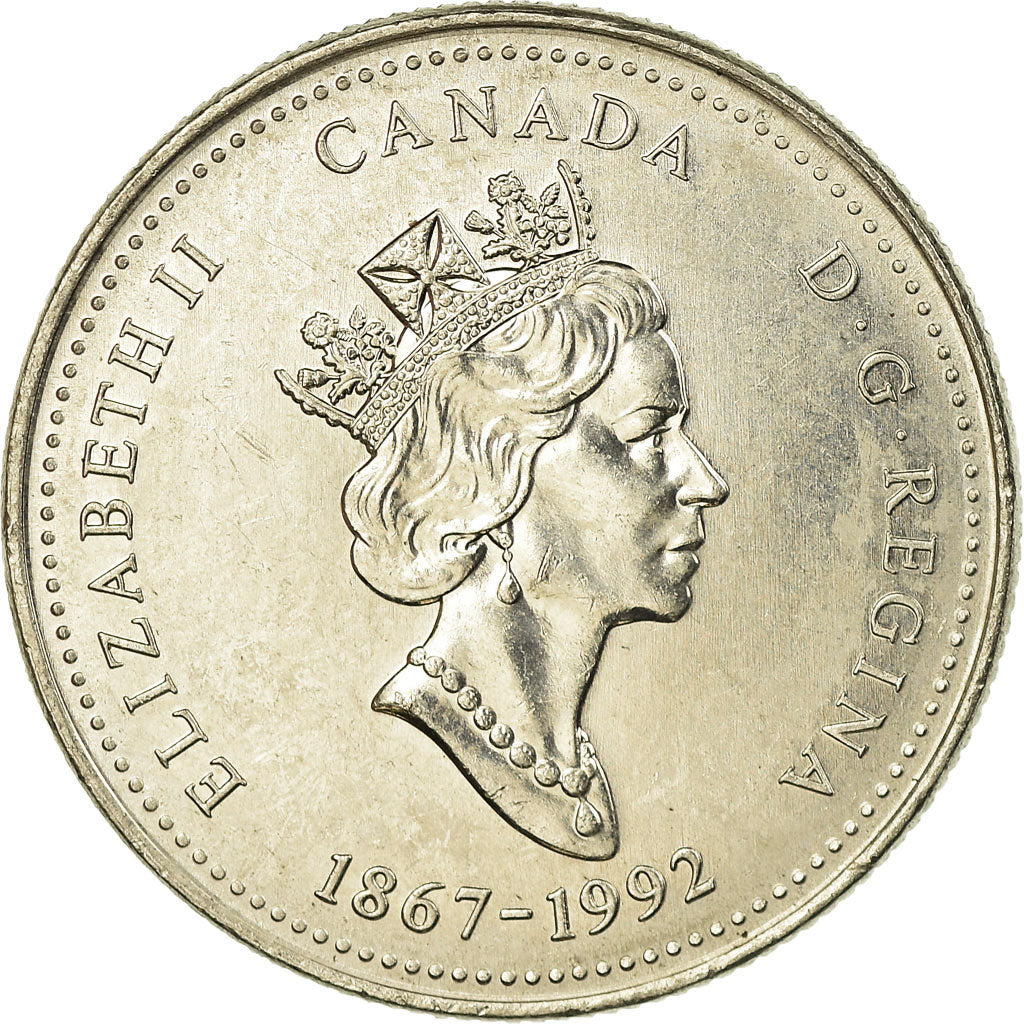 Münze, Kanada, Elizabeth II, Manitoba, 25 Cents, 1992, Royal Canadian Mint