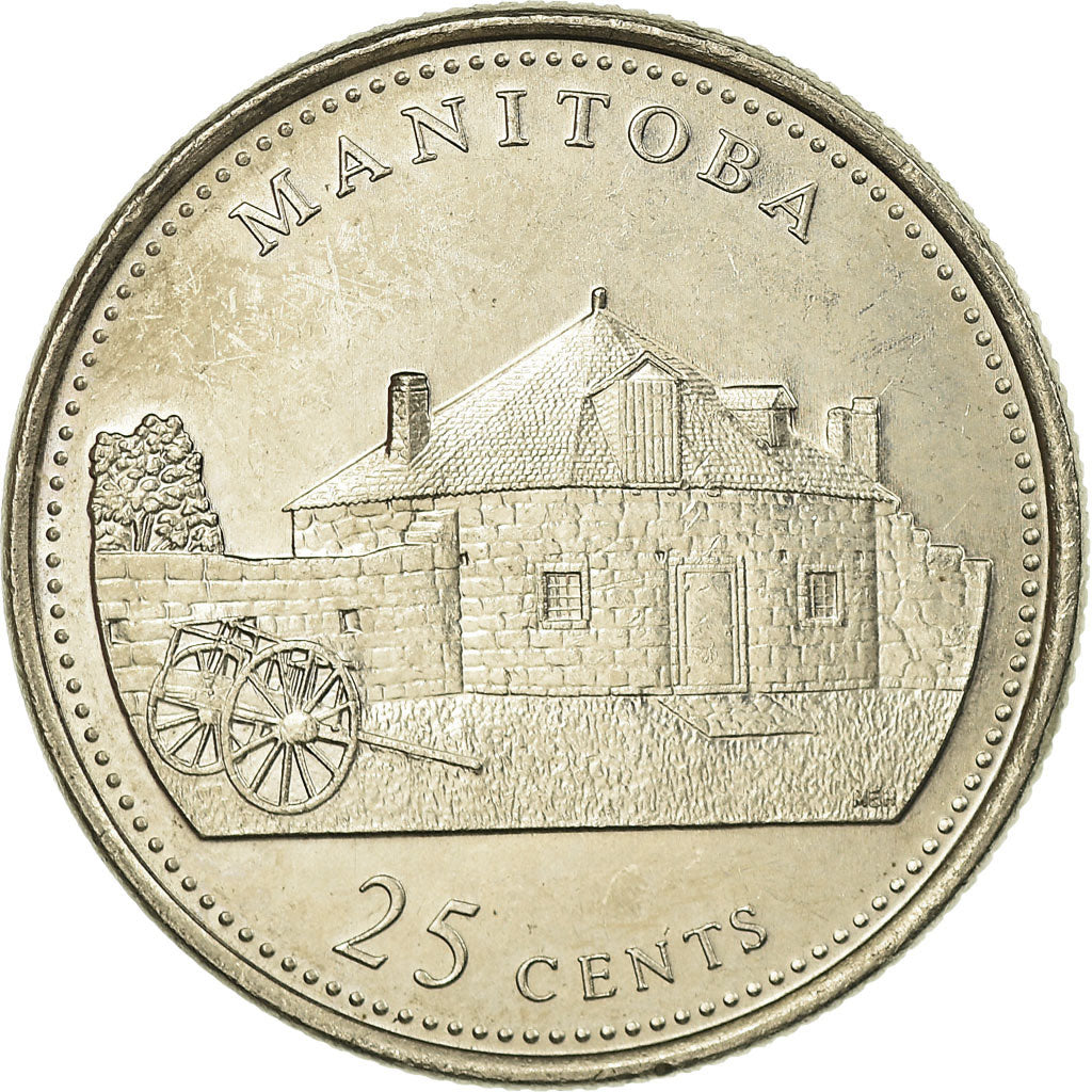 Münze, Kanada, Elizabeth II, Manitoba, 25 Cents, 1992, Royal Canadian Mint