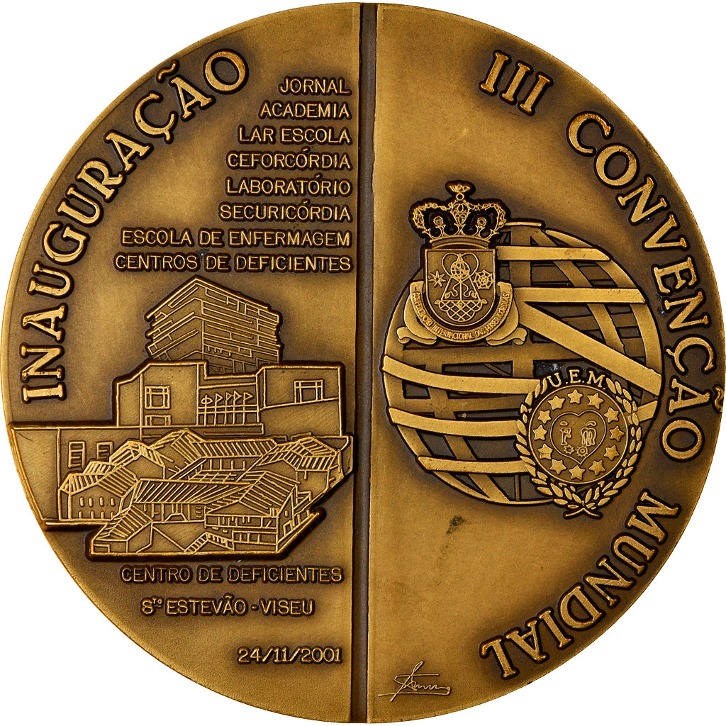 Portugal, Medaille, Inauguraçao III Convençao Mundial, Santo Estevao-Viseu