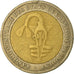 Coin, West African States, 200 Francs, 2004, Paris, EF(40-45), Bi-Metallic