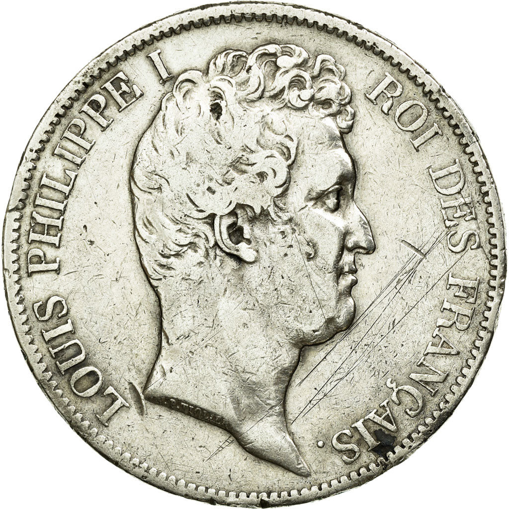 Coin, France, Louis-Philippe, 5 Francs, 1831, Lille, VF(30-35), Silver