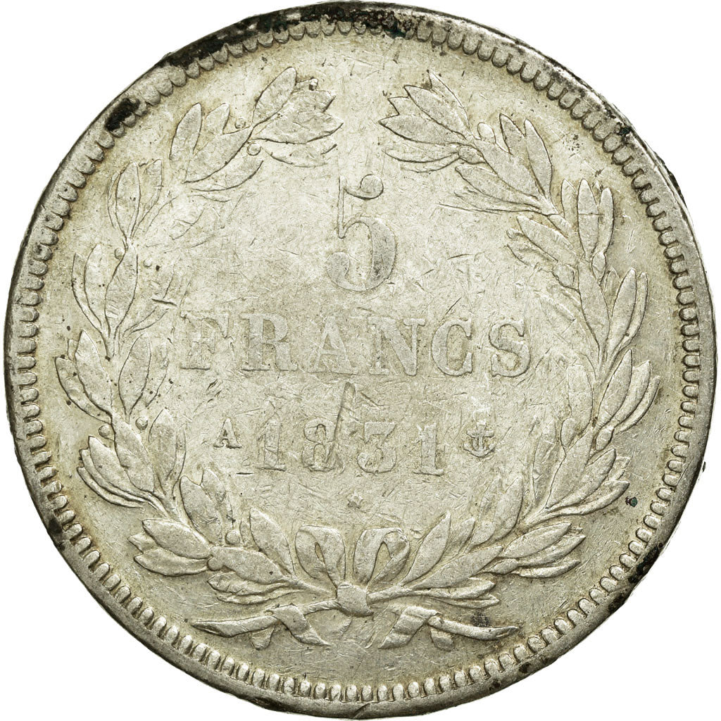 Monnaie, France, Louis-Philippe, 5 Francs, 1831, Paris, TB, Argent, KM:745.1