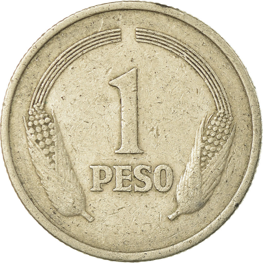 Moneda, Colombia, Peso, 1974, BC+, Cobre - níquel, KM:258.1